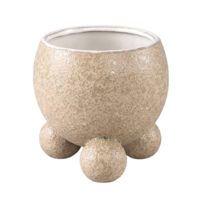 Ptmd vaso da fiori malinda m crema 15 cm | 6 pezzi