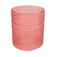Theelichthouder mimizan glas oranje 10 cm | 12 stuks