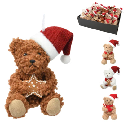 Ciondolo Ngk Orsetto di Natale 10 cm 4 assortiti | 36 pezzi