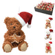 Ngk hanger kerst teddybeer 10 cm 4 assorti | 36 stuks