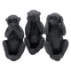 Immagine scimmie sentono vedono silenzio nero 12 cm set da 3 | 24 pezzi