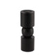 Candeliere Daan in legno curvato dobra nero 18 cm | 4 pezzi