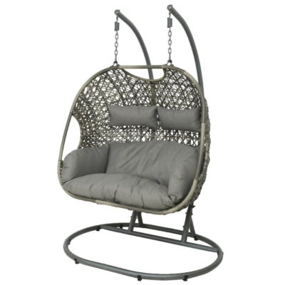 (r) silla egg silla colgante gris palermo 196 cm