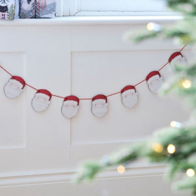 Ginger ray slinger met kerstman 2 m | 10 stuks