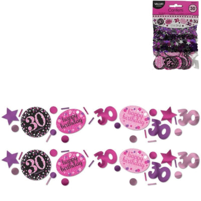 Amscan Coriandoli 30 anni rosa 34 g | 48 pezzi