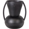 Woood vaas siep metaal zwart 43 cm | 2 stuks