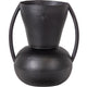 Jarrón de madera siep metal negro 43 cm | 2 piezas