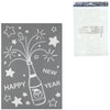 Raamsticker happy new year 40 cm | 24 stuks