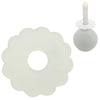 Anillo para velas Stjernsund flor de loua blanco brillo 9,3 cm | 24 piezas