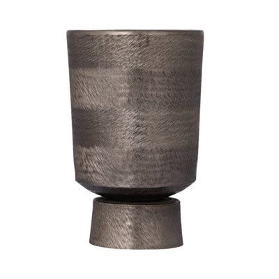 Ptmd vaso da fiori erga alluminio s grigio 30 cm | 4 pezzi