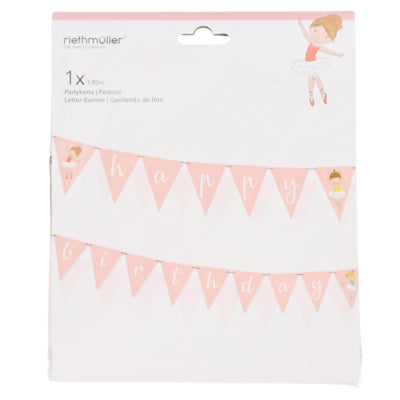 Ghirlanda Amscan buon compleanno ballerina 180 cm | 20 pezzi