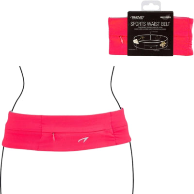 Avento cinturilla sport band twist rosa flúor negro talla l | 10 piezas