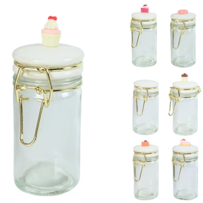 Barattolo portaoggetti con coperchio 50 ml 7 assortiti b-choice | 36 pezzi