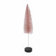 Albero di Natale Countryfield su base glitter rosa antico 30 cm | 12 pezzi