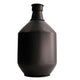 Vaso metallo nero 37 cm | 2 pezzi