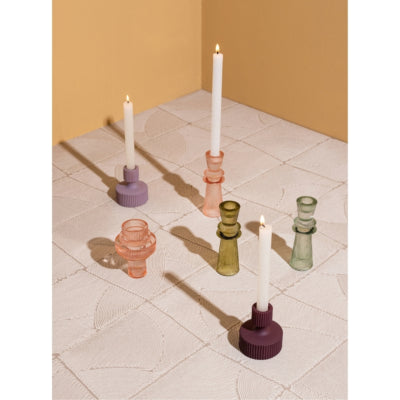 Ptmd candelabro gynna lila 9 cm | 12 piezas