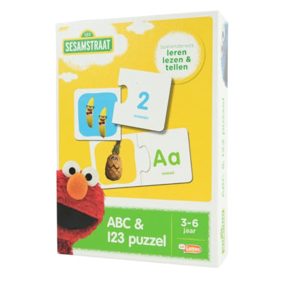 Just games sesamstraat abc 123 puzzel | 6 stuks