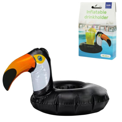 Folat bekerhouder drijvende toekan 20 cm | 24 stuks