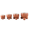 Ptmd bloempot malinda xl oranje 20 cm | 6 stuks