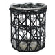 Portacandela Gusta xl rattan nero 15,5 cm | 6 pezzi