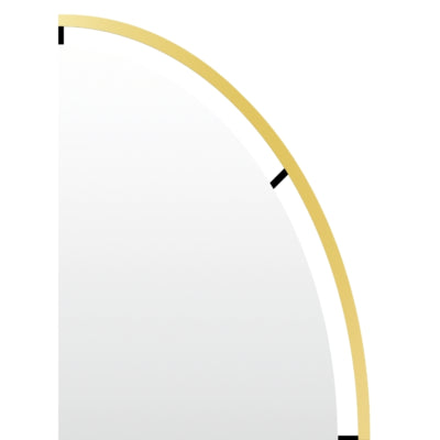 Specchio da parete Len-fra salem color oro 80 cm | 2 pezzi