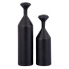 Ptmd candeliere yanou l alluminio nero 29 cm | 4 pezzi