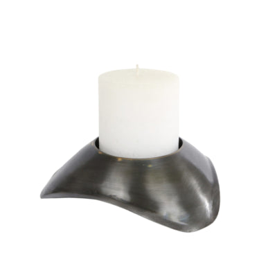Portacandela flow ottone antigua 15 cm | 12 pezzi