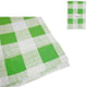 Pic mantel plastico verde blanco 130 x 175 cm | 24 piezas