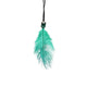 Ciondolo Ptmd natalizio hyra piuma verde 20 cm | 24 pezzi