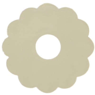 Anillo para vela Stjernsund flor de loua beige brillo 9,3 cm | 24 piezas