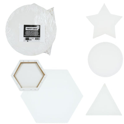 Panno per pittura su tela 30 cm 4 set assortito da 4 b-choice | 6 pezzi