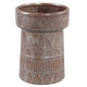 Ptmd bloempot rail hoog l donkerbruin 19 cm | 8 stuks