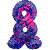 Folat folieballon staand 8 paint splash 41 cm | 20 stuks