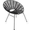 Sedia da soggiorno Lesli vero nero 77 cm | 4 pezzi