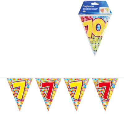 Blocchi di linea di bandiera mini 7 anni, 3mtr.