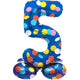 Globo foil folat de pie 5 puntos 41 cm | 20 piezas