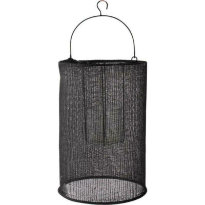 Farol Gustava algodón negro 46 cm | 2 piezas