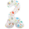Globo de aluminio Folat de pie 2 fiesta alegre 41 cm | 20 piezas