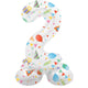 Folat folieballon staand 2 joyful party 41 cm | 20 stuks