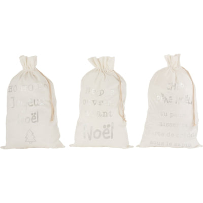 Borsa J-line natalizia francese 80 cm 3 assortiti | 12 pezzi