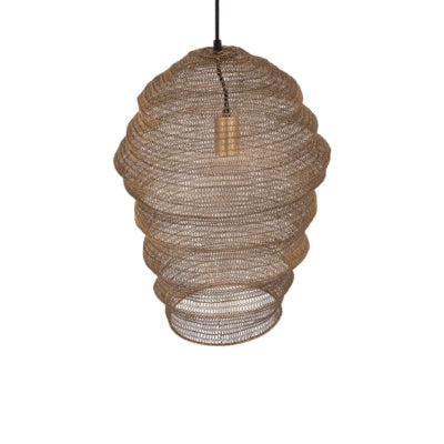 Lampada a sospensione Ptmd miko s color ottone 50 cm | 2 pezzi