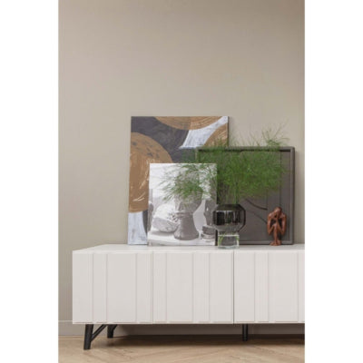 Vaso in legno jaxx nero trasparente 26 cm | 6 pezzi