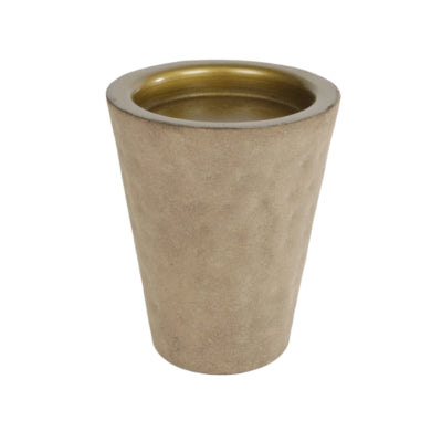 Portacandela tiffany beige color oro 11,5 cm | 10 pezzi