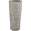 Ptmd cementpot met cirkels ginte xl 70 cm | 2 stuks