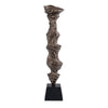 Ptmd kandelaar fleure aluminium bronskleurig m 77 cm | 2 stuks