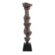 Portacandele Ptmd fleur alluminio color bronzo m 77 cm | 2 pezzi