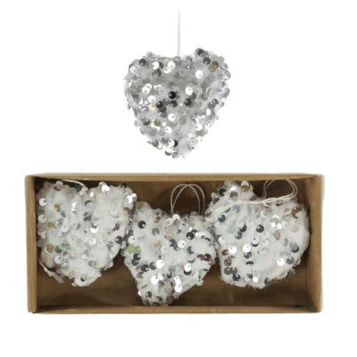 Hangdecoratie met pailletten 3 assorti set van 3 | 12 stuks
