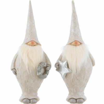 Statua J-line Gnomo Babbo Natale 36,5 cm 2 assortiti | 8 pezzi