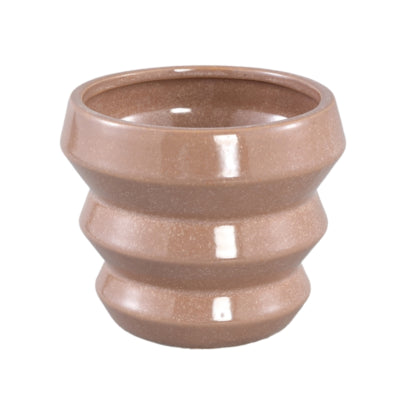 Maceta ptmd tims m marrón 13 cm | 12 piezas