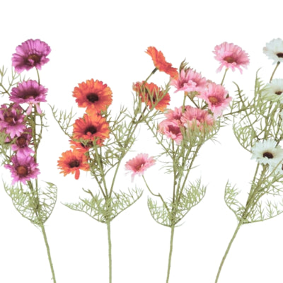 Kunstbloem cosmos 74 cm 4 assorti | 24 stuks